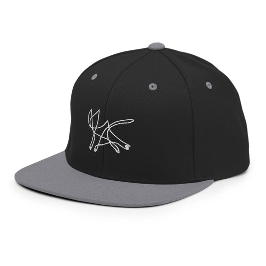 Squiggle Cat Snapback Hat