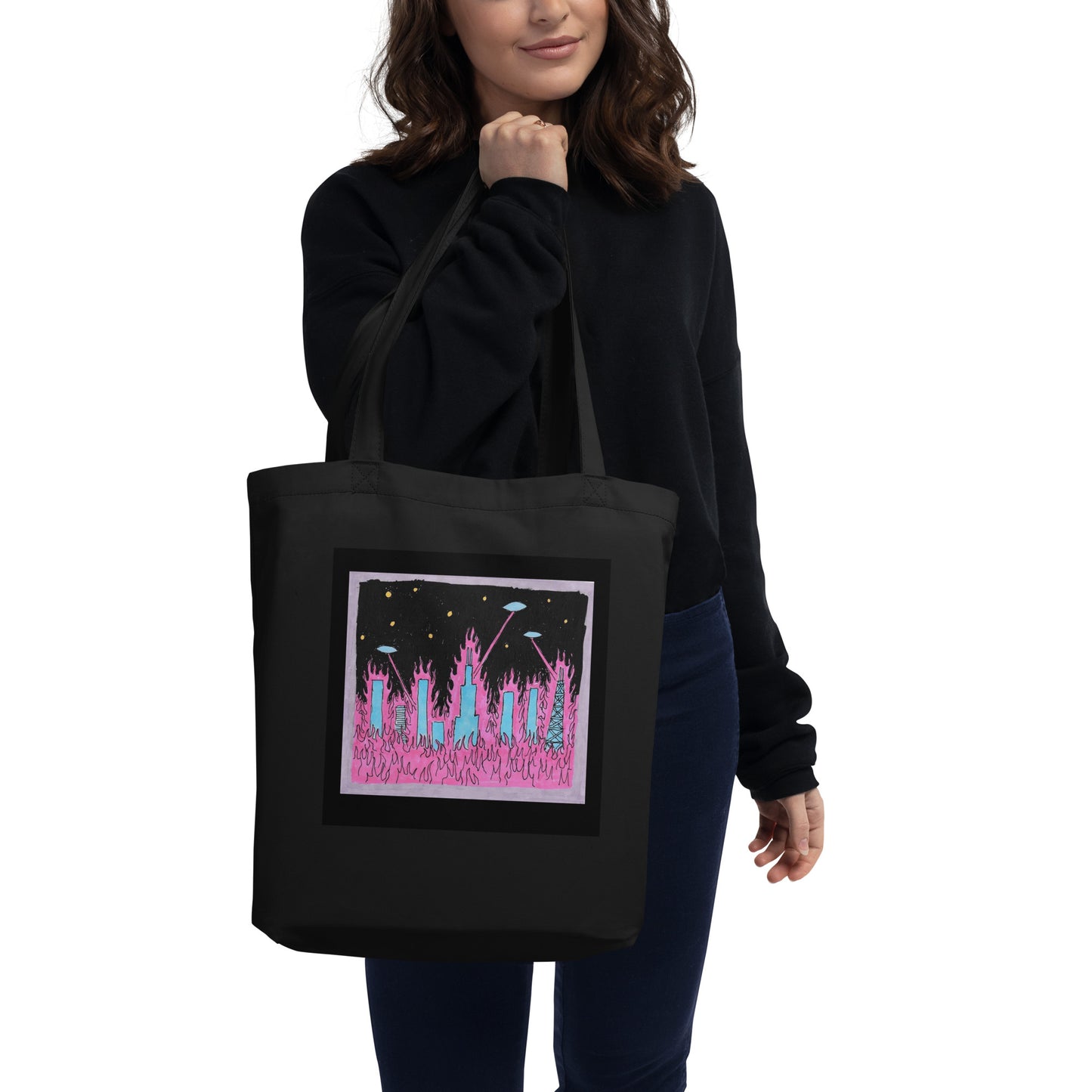 UFOs in Chicago Eco Tote Bag