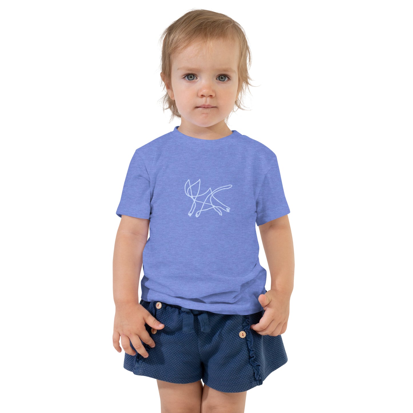 Toddler Squiggle Cat Short Sleeve Tee