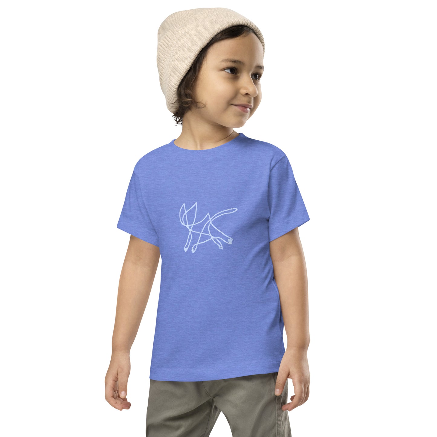 Toddler Squiggle Cat Short Sleeve Tee