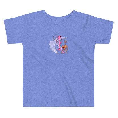 Toddler Alien Cat Bird Short Sleeve Tee