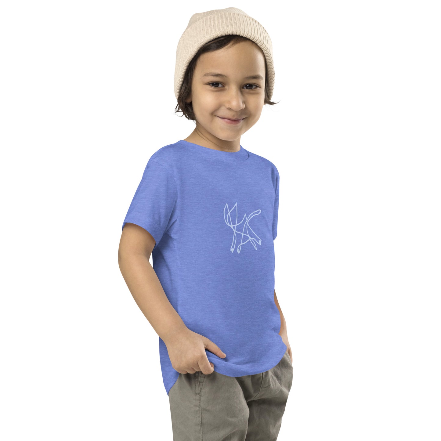 Toddler Squiggle Cat Short Sleeve Tee