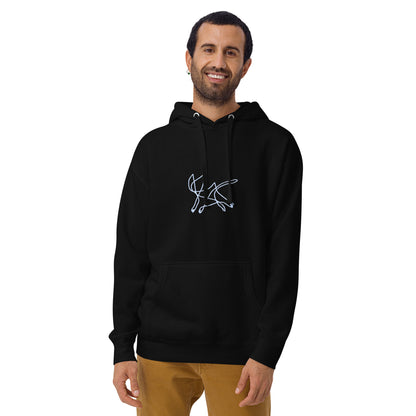 Squiggle Cat Unisex Hoodie