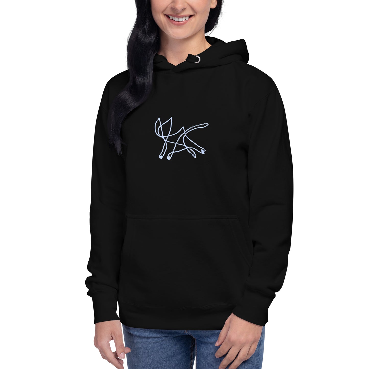 Squiggle Cat Unisex Hoodie