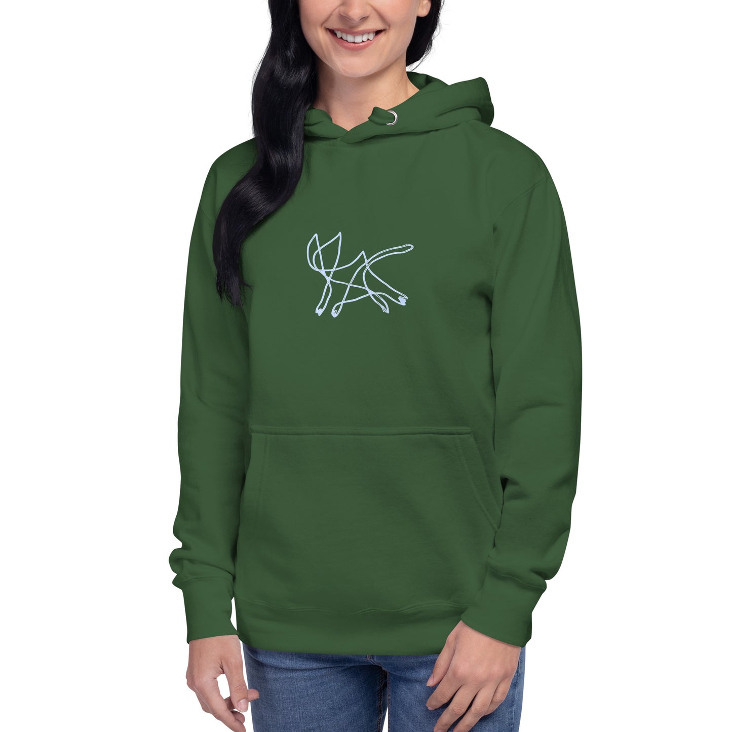 Squiggle Cat Unisex Hoodie