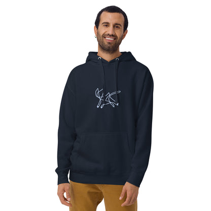 Squiggle Cat Unisex Hoodie