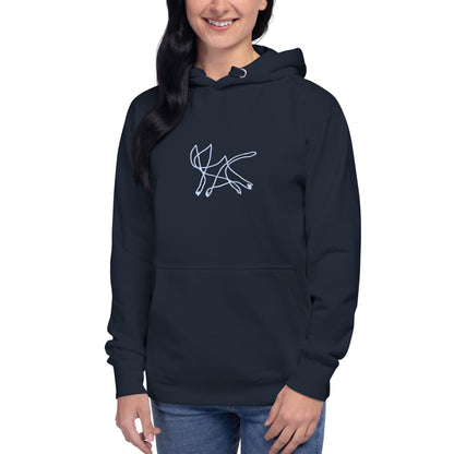 Squiggle Cat Unisex Hoodie