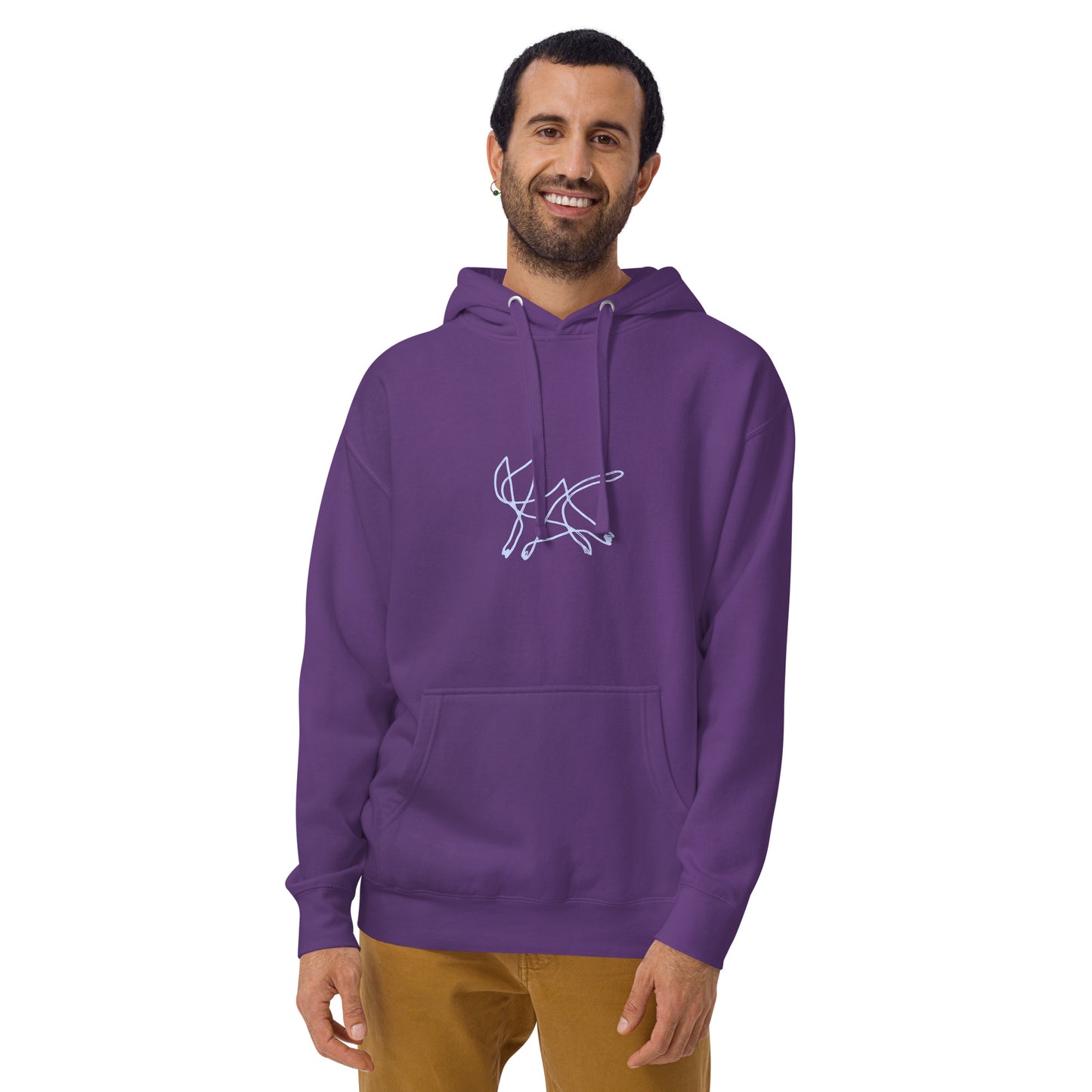 Squiggle Cat Unisex Hoodie