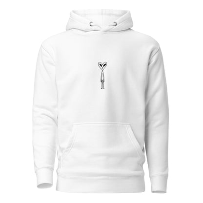 Heart Head Alien Unisex Hoodie