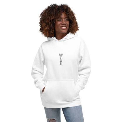 Heart Head Alien Unisex Hoodie