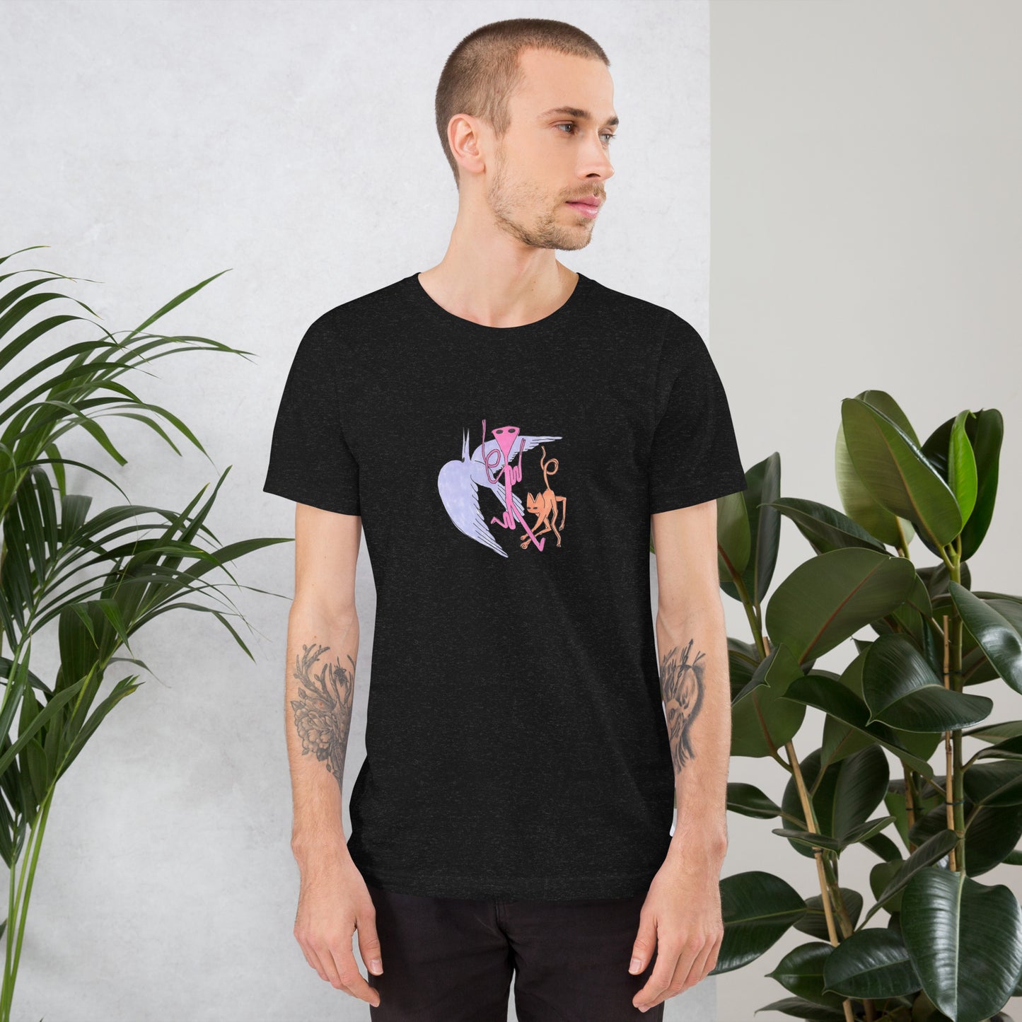 Alien Cat Bird Unisex t-shirt