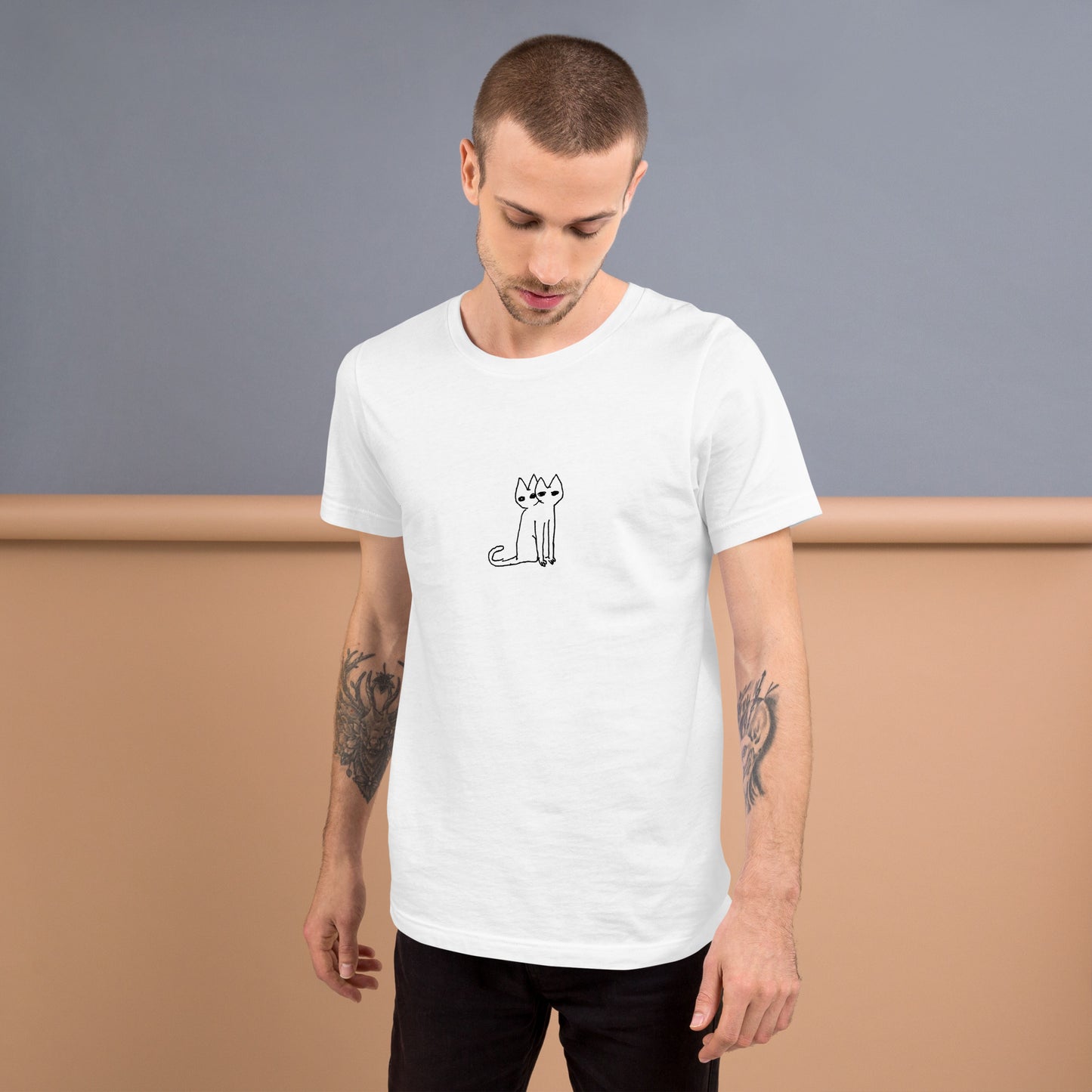 Two-Headed Cat Unisex t-shirt